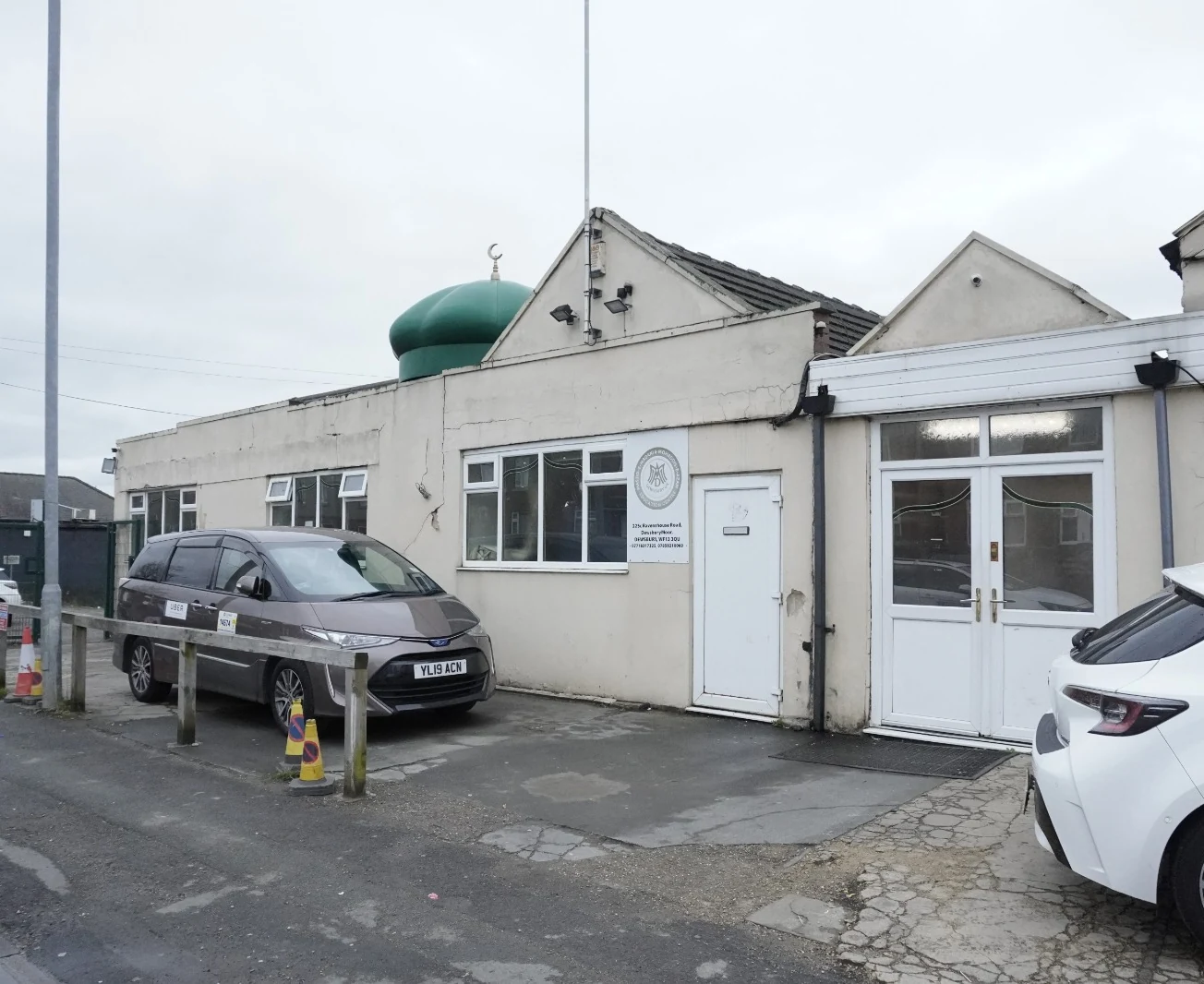 The current Masjid-E-Madani building in Dewsbury Moor