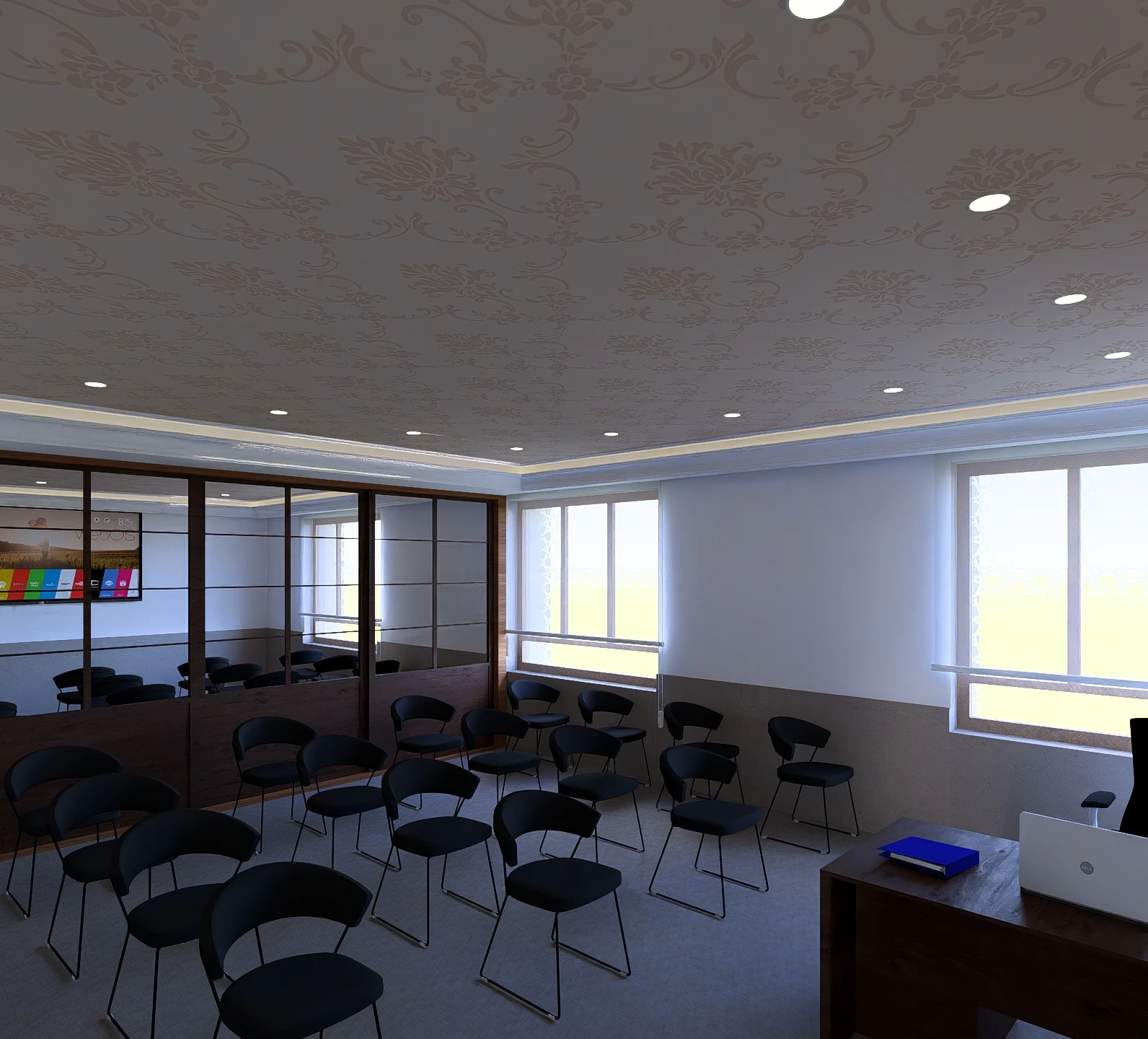 Architectural view of a proposed education classroom